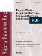 (Rapra Review Reports) Tukker, Arnold-Plastics Waste - Feestock Recycling, Chemical Recycling and Incineration-iSmithers Rapra Publishing (2002-01-01) PDF