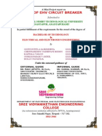 Study of Ehv Circuit Breaker: Jawaharlal Nehru Technological University Anantapur, Anantapuramu