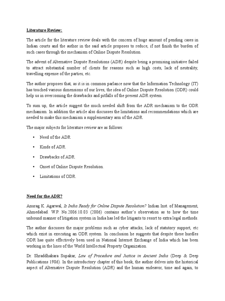 Arbitration articles picture