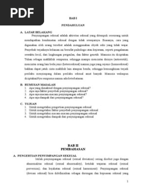 Makalah Penyimpangan Seksual