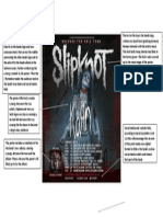 Slipknot Tour Poster Analysis