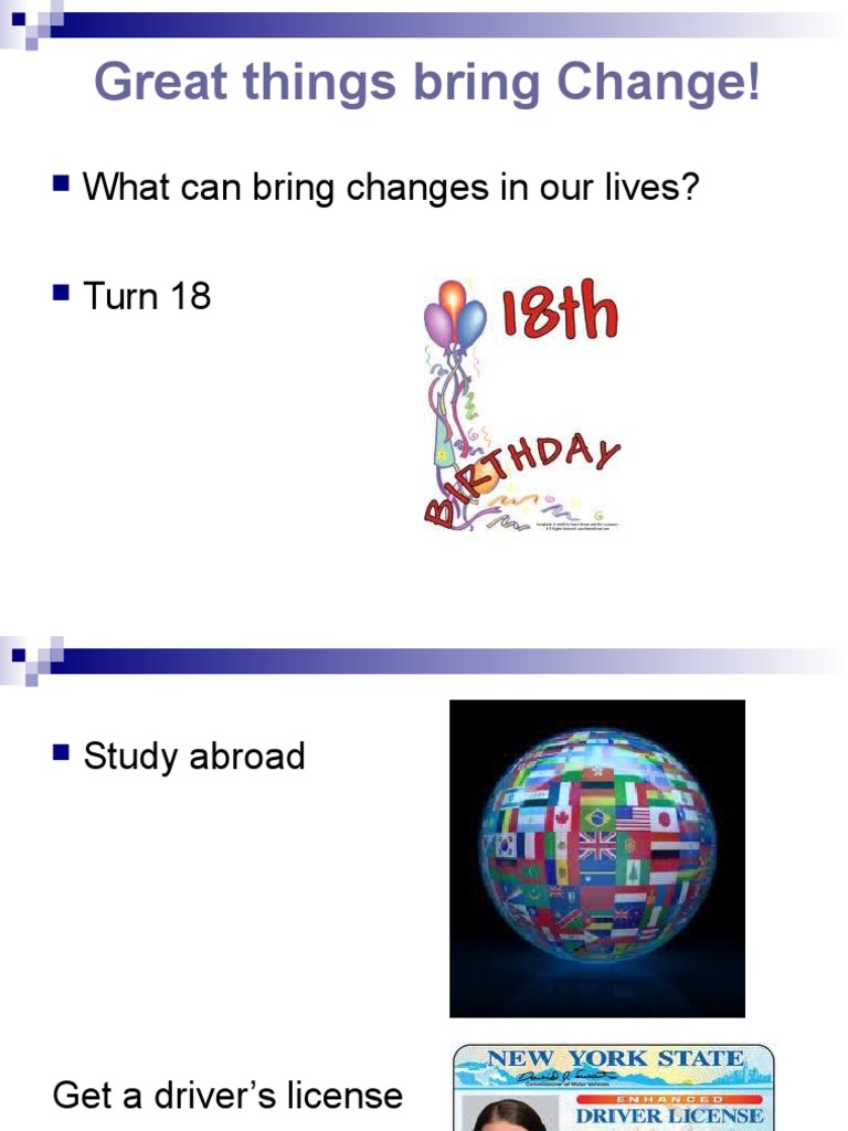 A Change For The Better | PDF