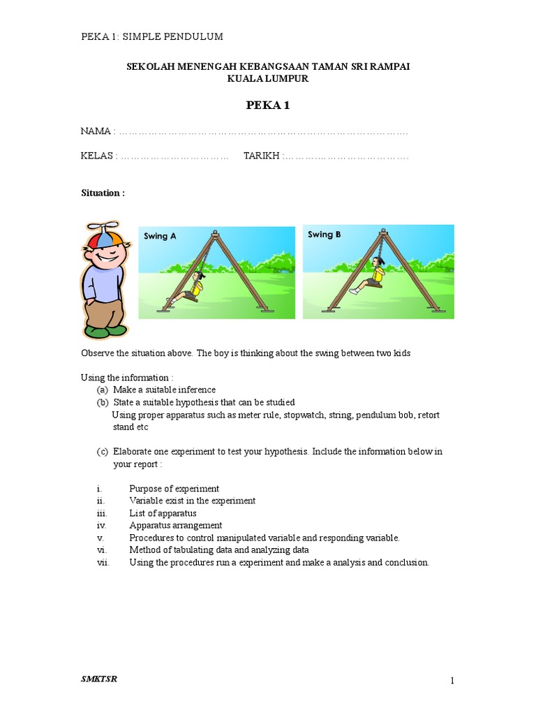 Simple Pendulum Experiment Guide | PDF | Experiment | Data Analysis