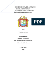 Estructura Informe de Investigacion