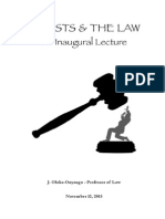 Professor Oloka-Onyango Delivers Inaugural Lecture On GHOSTS AND THE LAW