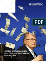 La Tabla de Transparencia en El Fútbol de Transparency International