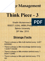 Think Piece-III by Shaikh Muhammed Ali 26.03.10