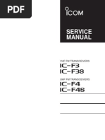 Service Manual: Ic-F3 Ic-F3s Ic-F4 Ic-F4s