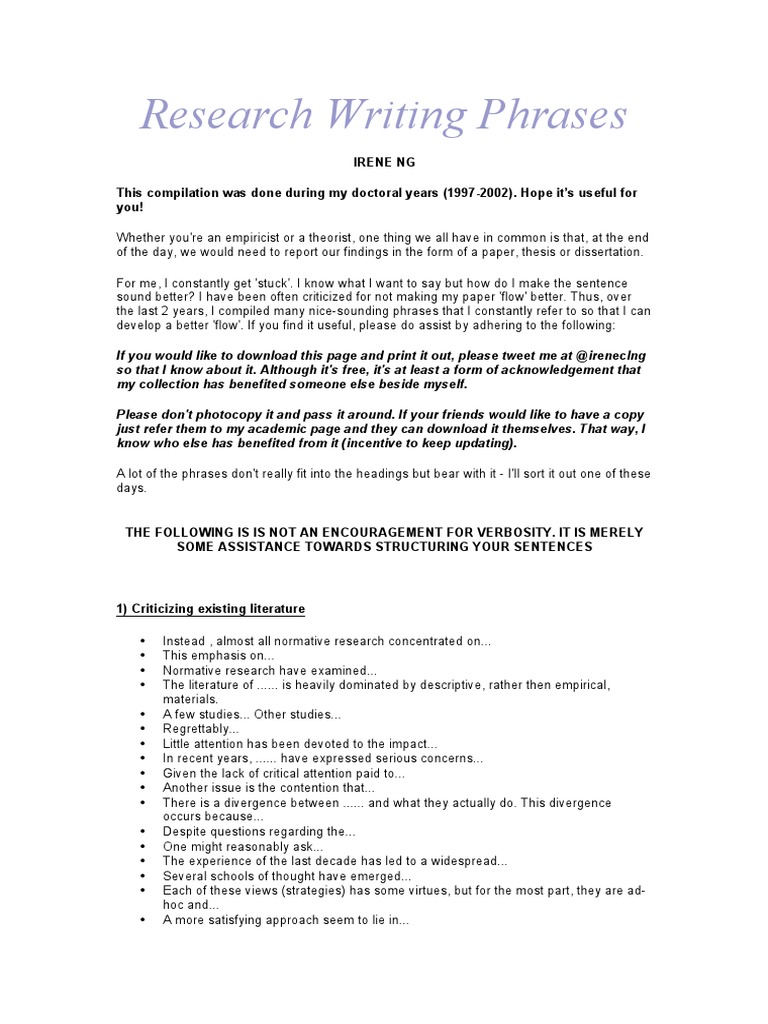 Alternative phrases for writing image