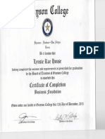 business foundation certificate