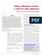 Undertaking a Literature Review a Step by Step Approach