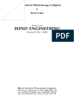 The Potential For Wind Energy in Nigeria