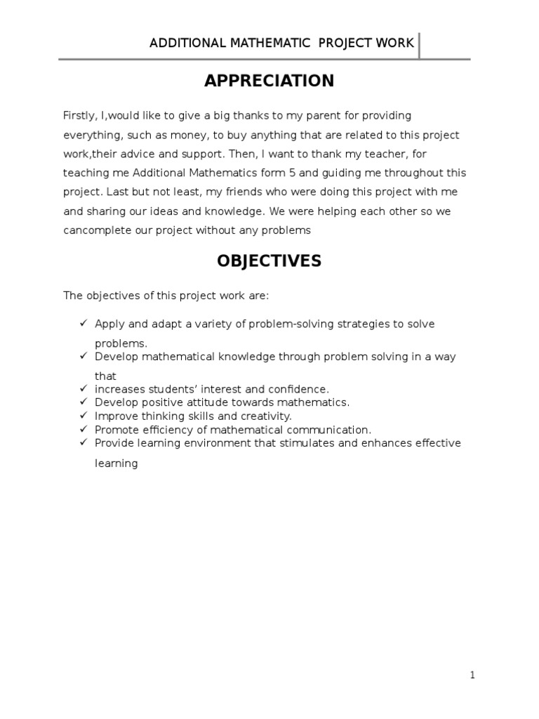 Maxima and Minima in Mathematics Project | PDF | Maxima And Minima ...