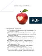 Manzana Propiedades y Beneficios