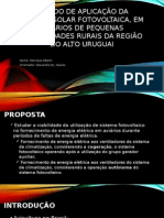 Estudo de Aplicação Da Energia Solar Fotovoltaica, em Aviários de Pequenas Propriedades Rurais Da Região Do Alto Uruguai