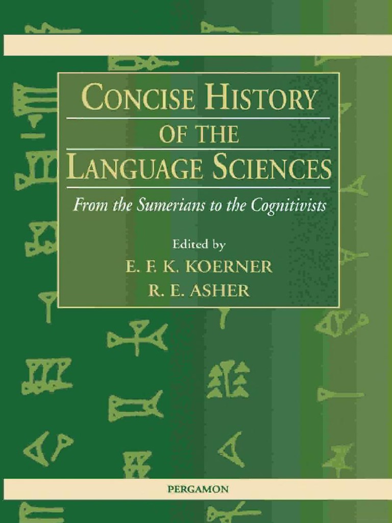 A Concise History of The Language Science - Koener - 1995 - Book | PDF ...