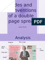 Codes and Conventions of Double Page Spread