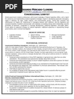 VP Government Affairs Relations in Washington DC Resume Segundo Mercado-Llorens