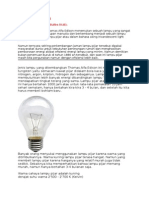 Lampu Pijar (Biasa) : Incandescent Light Bulbs (ILB)