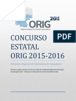 Itinerario Concurso Estatal ORIG 2015