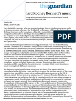 A Guide to Richard Rodney Bennett's Music _ Music _ the Guardian