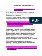 Contraste de Las Versiones Que Se Exponen en Ambas Fuentes