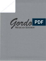 Gordo's Mexican Kitchen Menu