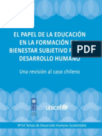 Descarga Informe El Papel de La Educacion en La Formacion Del Bienestar Subjetivo para El Desarrollo Humano Una Revision Al Caso Chileno Aqui