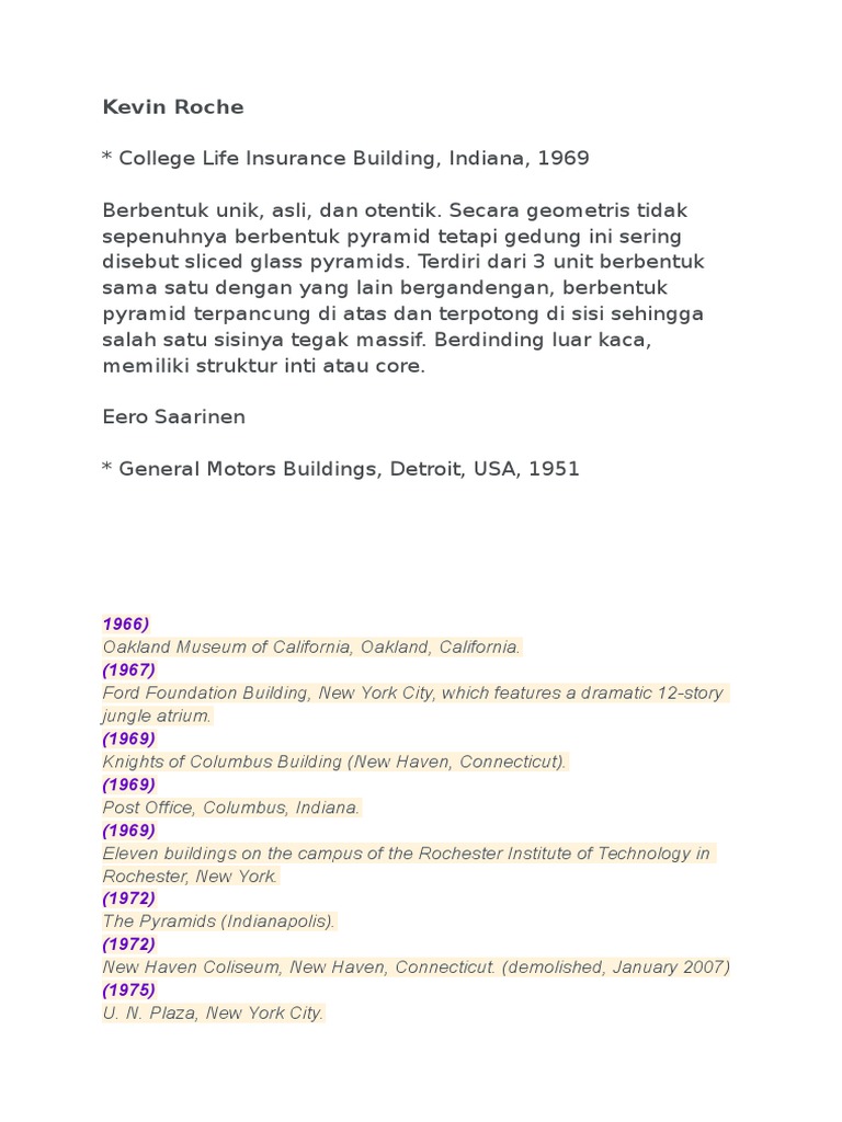 Kevin Roche | PDF