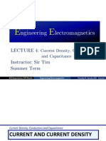 Lecture 4 - Current Density, Conductors and Capacitance