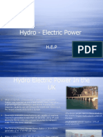 Hydro - Electric Power