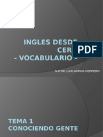 Ingles Desde Cero - Vocabulario - : Autor: Luis Garcia Herrero