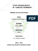 Control de Velocidad Motor a.c