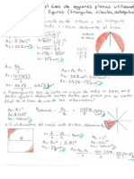 Calcula El Área de Regiones Planas Acotadas Por Una Combinación de Círculos, Triángulos Y-o Rectángulos