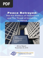 Download Peace Betrayed The ICC Politics of Victimhood and the Threat of Instability in Kenya by International Policy Group SN290498568 doc pdf
