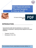 Incidence of Transient & Permanent Hypocalcaemia After Thyroid