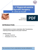Incidence of Transient & Permanent Hypocalcaemia After Thyroid
