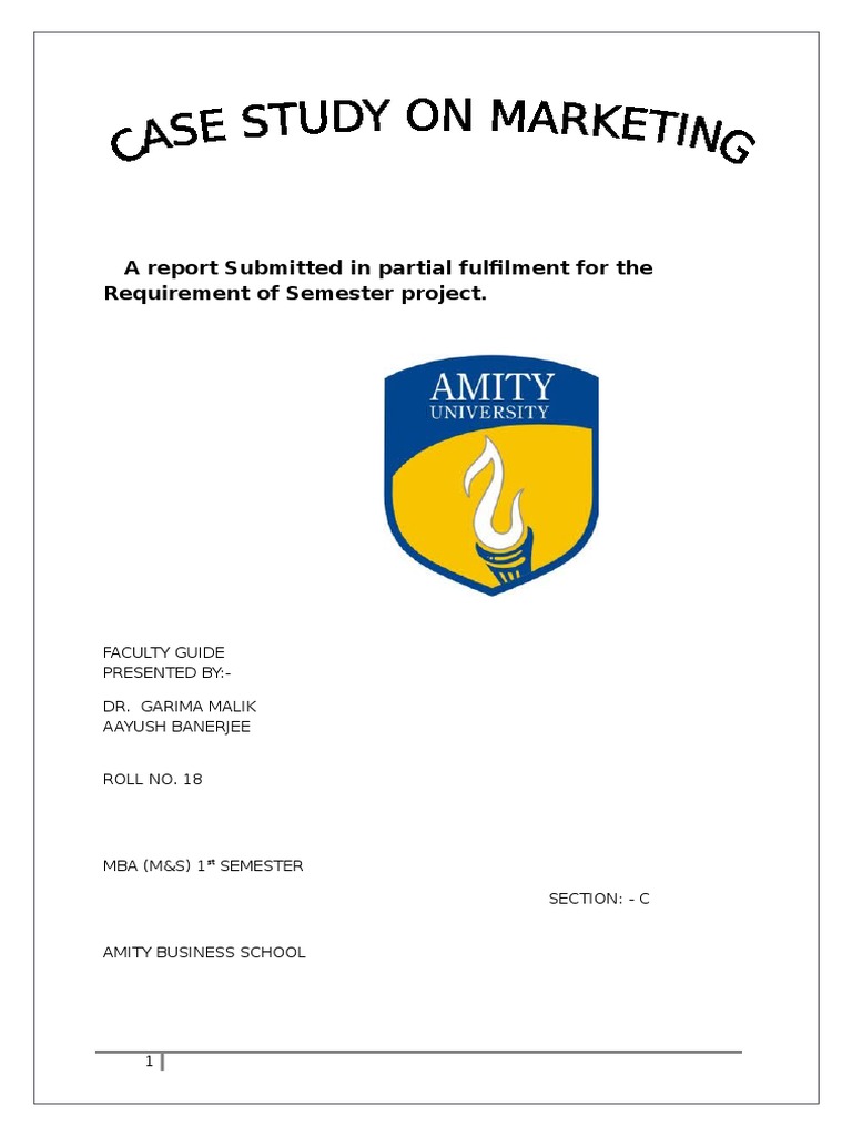 Case Study Brand Promotion (Marketing)