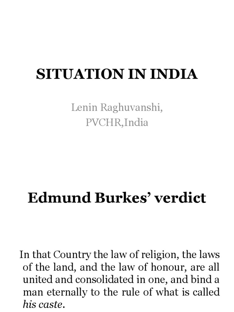 Situation of India | PDF