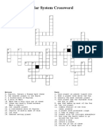 Solar System Crossword