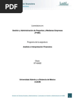 Unidad 3. Diagnostico Fiananciero