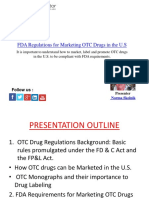 FDA Regulations For Marketing OTC Drugs in The U.S