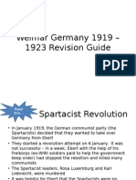 Weimar Germany 1919 1933 Revision Guide