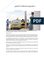 Junta Parroquial de Calderón Entrega de Permisos Taxis