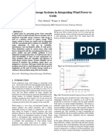 Role of Energy Storage Systems in Integrating Wind Power to Grids