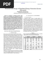 Protection and Design of Distributed Energy Generation System (Microgrid)