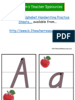 Sample Handwriting Practice Sheet