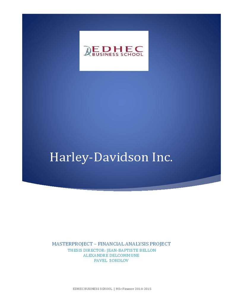 Harley-Davidson Financial Analysis Report | PDF | Harley Davidson ...