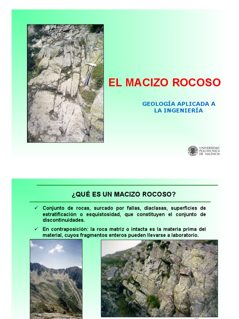 Definición de Macizo Rocoso en Geología | PDF | Roca (geología ...