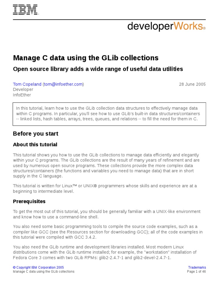 L Glib PDF | PDF | C (Programming Language) | Pointer (Computer ...